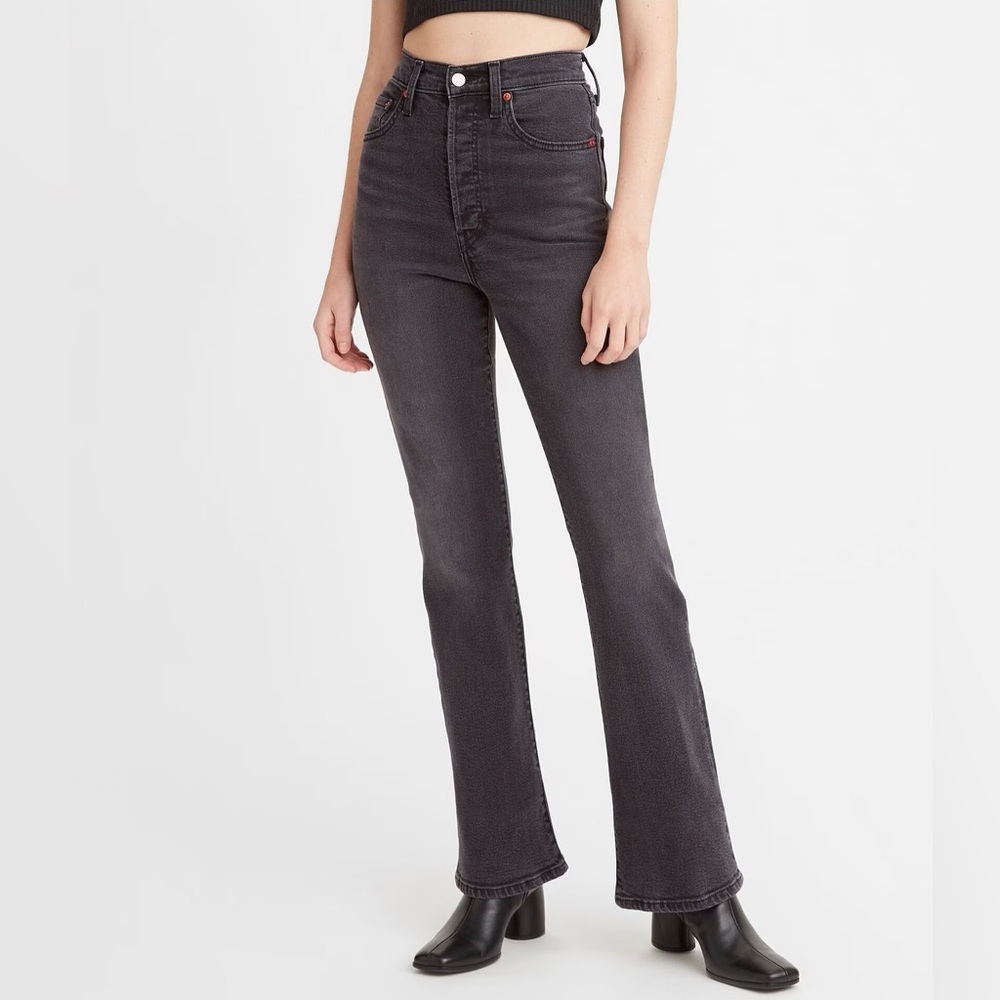 Levi’s Black Ribcage Bootcut Jeans
